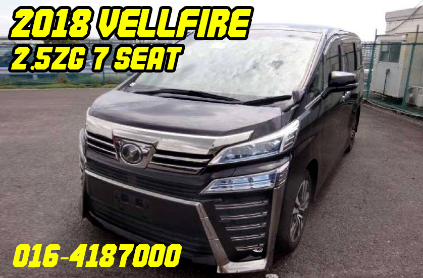 Toyota Recon MPV Dealer in Penang  2018 Vellfire 2.5ZG  Imported Car
